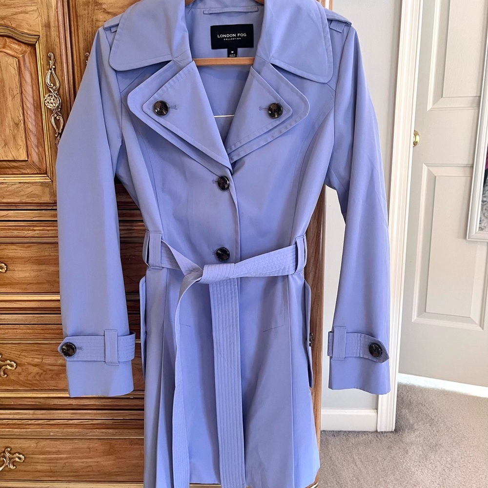 🧥 London Fog Women's Blue Trench Coat